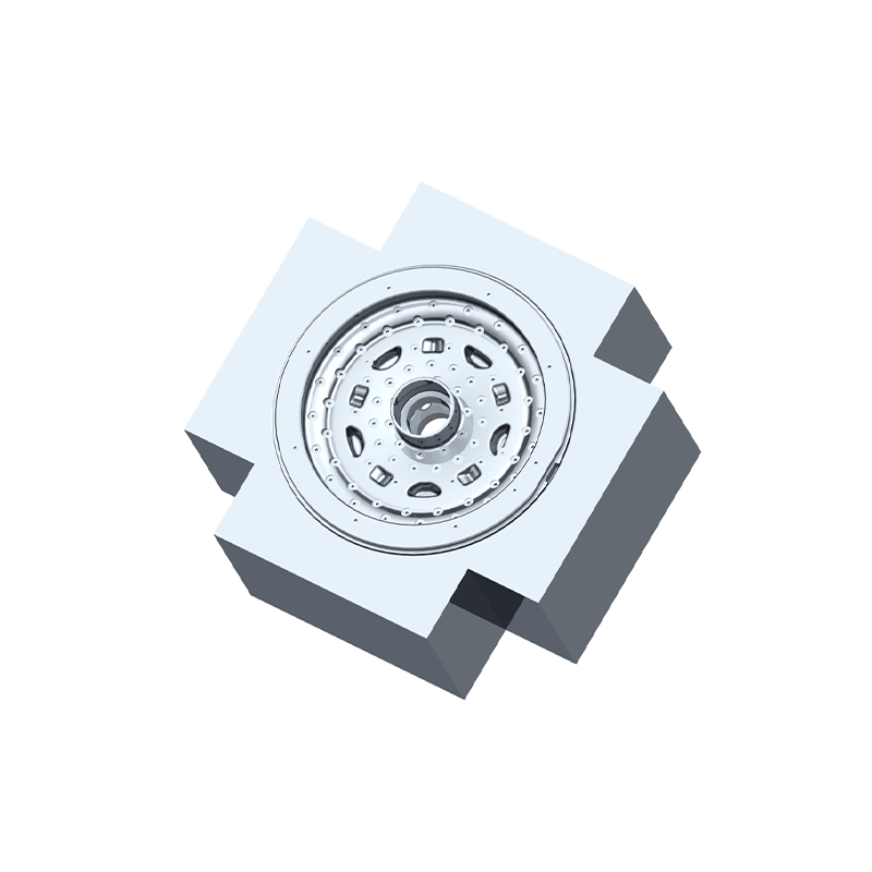 Nízkotlaková forma chladená vodnou hmlou v náboji kolesa