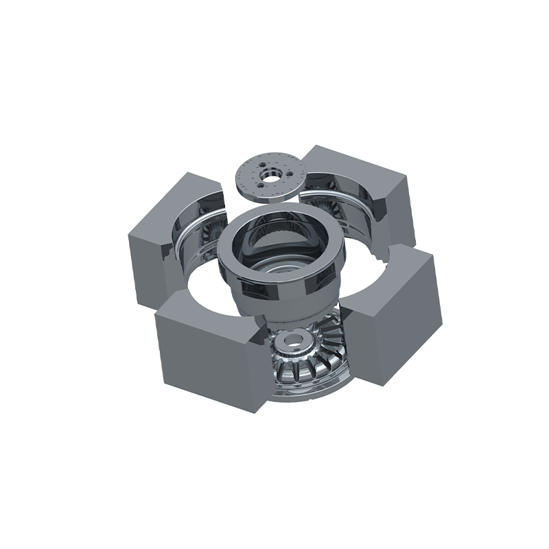 Nízkotlaková forma chladená vodnou hmlou v náboji kolesa